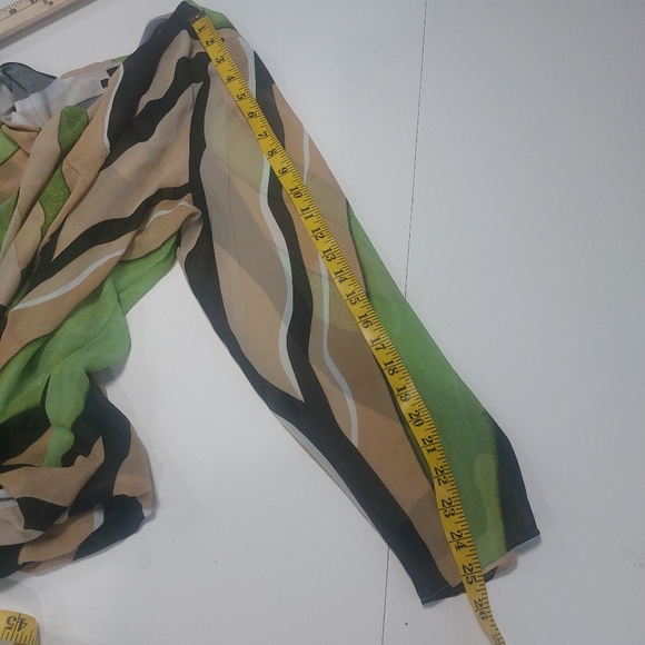 ALFANI Striped Longsleeve Blouse Size Large. - Picture 9 of 15